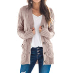 Single Breasted Long Sleeve Wool Jacket variant CJNSWTYM00323-Pink-S|CJNSWTYM00323-Pink-M|CJNSWTYM00323-Pink-L|CJNSWTYM00323-Pink-XL|CJNSWTYM00323-Pink-XXL