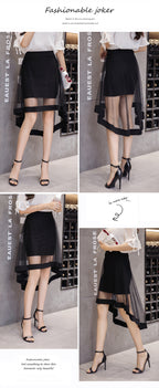Irregular Skirt Dovetail Mid-length Package Hip photo 2