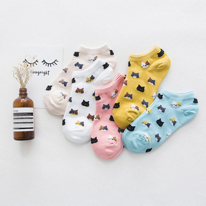 Solid Color Socks Low Cut Shallow Mouth Leisure Boat variant CJWZ112014407GT