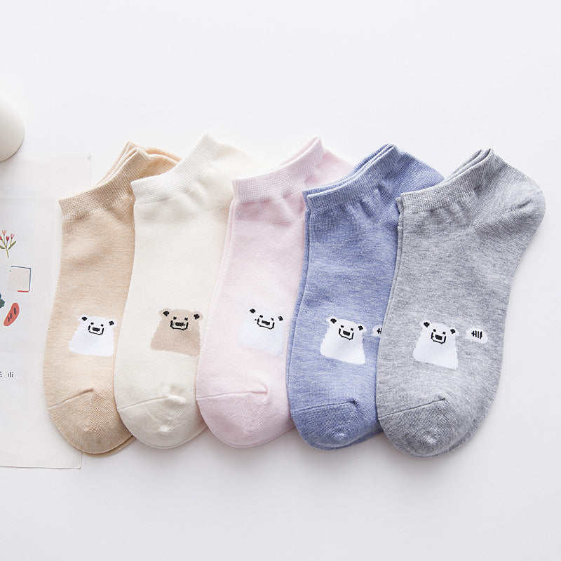Solid Color Socks Low Cut Shallow Mouth Leisure Boat variant CJWZ112014405EV