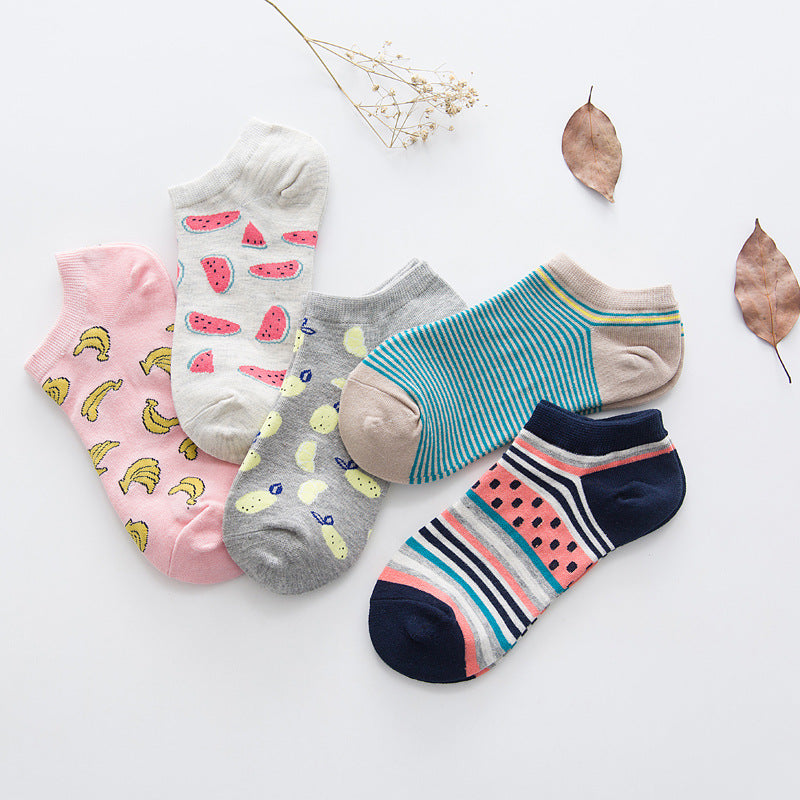 Solid Color Socks Low Cut Shallow Mouth Leisure Boat variant CJWZ112014409IR