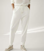 Zippered Trousers White Jogging Casual Pants variant CJKT112222701AZ|CJKT112222702BY|CJKT112222703CX