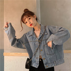 Loose All-match Tooling Denim Jacket Port Retro Short Trend photo 4
