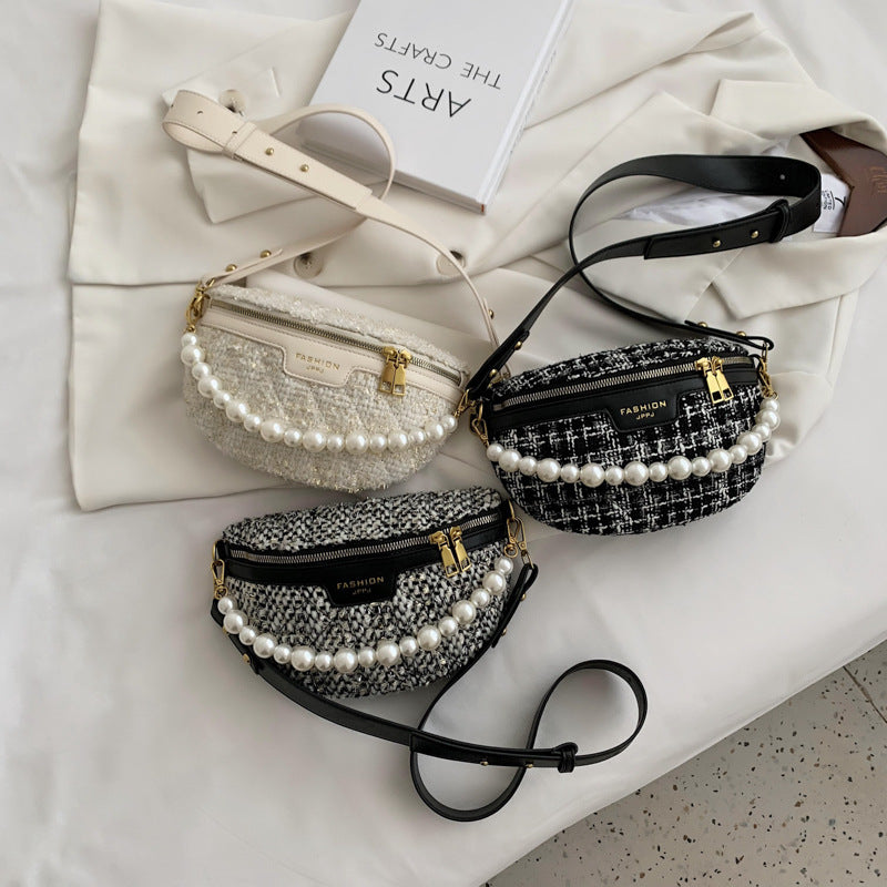 Contrast Pearl Wide Shoulder Strap Bag photo 2
