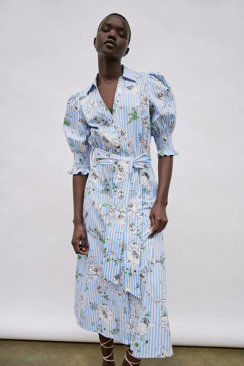 Summer Printed Shirt Dress photo 4