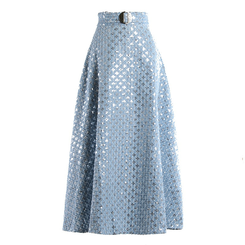 Mid-length Embroidered Retro Skirt variant CJQZ114532501AZ|CJQZ114532502BY|CJQZ114532503CX|CJQZ114532504DW