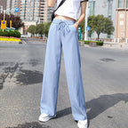 Wide Leg Pants Summer Casual Straight Leg Trousers photo 1