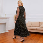 Plus Size Lace Dress Sequin photo 5