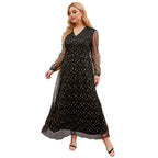 Plus Size Lace Dress Sequin photo 1