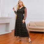 Plus Size Lace Dress Sequin photo 3