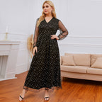 Plus Size Lace Dress Sequin photo 4