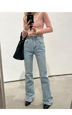 Stretch High Waist Bootcut Jeans photo 3