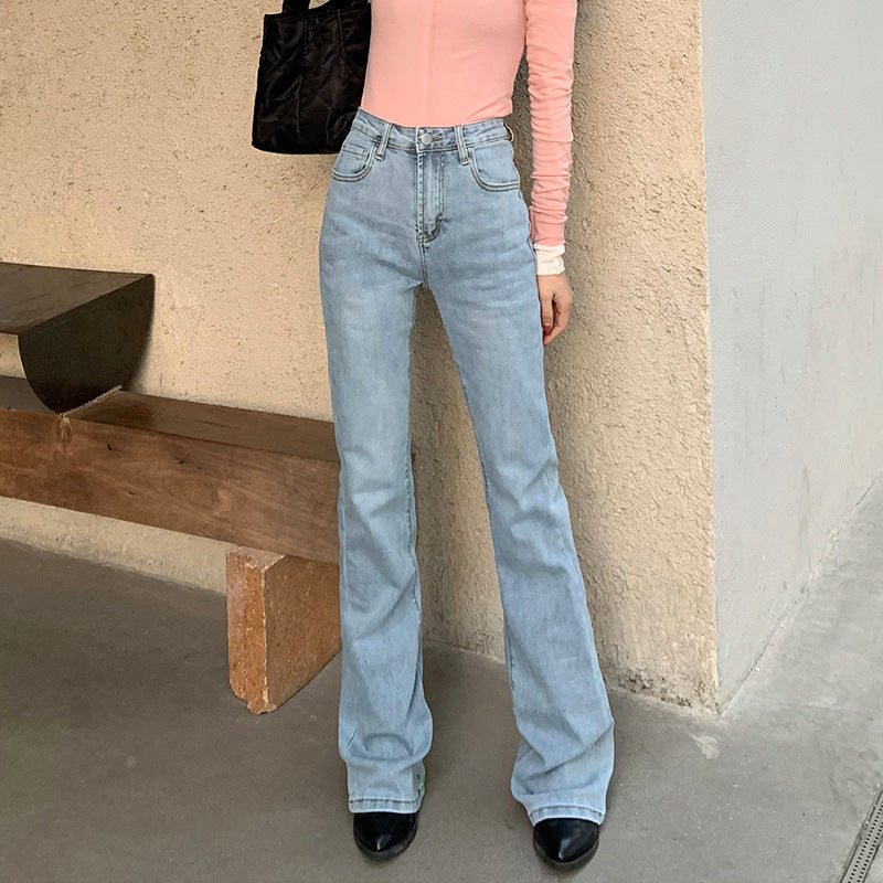 Stretch High Waist Bootcut Jeans variant CJNZ116000501AZ|CJNZ116000502BY|CJNZ116000503CX|CJNZ116000504DW|CJNZ116000505EV|CJNZ116000506FU|CJNZ116000507GT|CJNZ116000508HS|CJNZ116000509IR|CJNZ116000510JQ