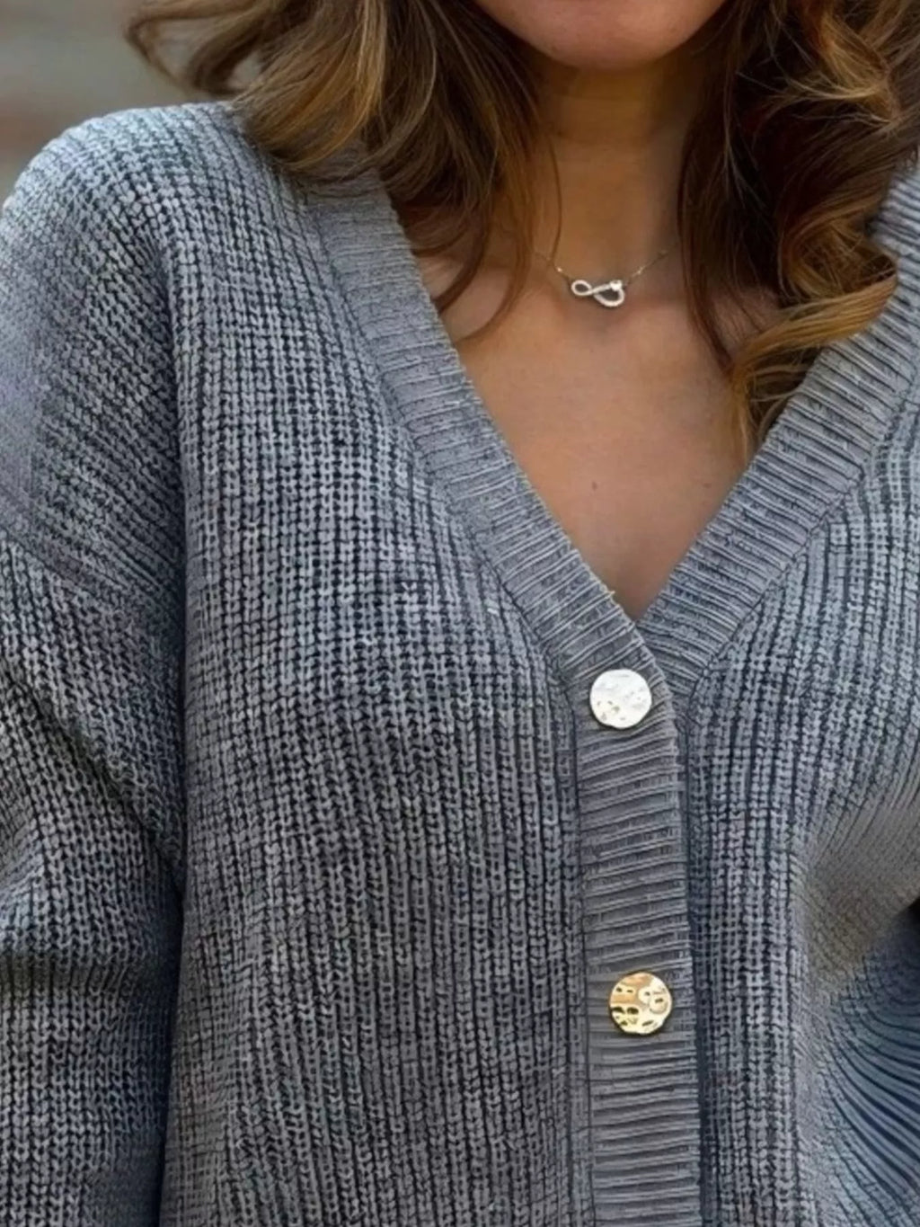 Full Size V-neck Button-up Cardigan Plus (11)