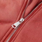 Suede Leather Jacket Lamb Wool Warm Coat photo 1