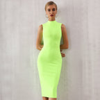 Sleeveless Slim Midi Dress photo 4