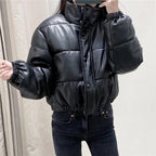 Faux Leather Cotton Jacket photo 4