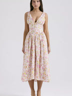 V-neck Sleeveless Midi Dress (10)
