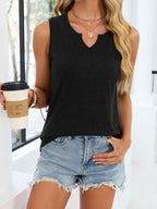 Notched Solid Color Tank (6)