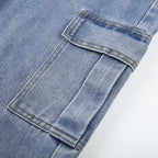 Denim Straight Leg Pants photo 14