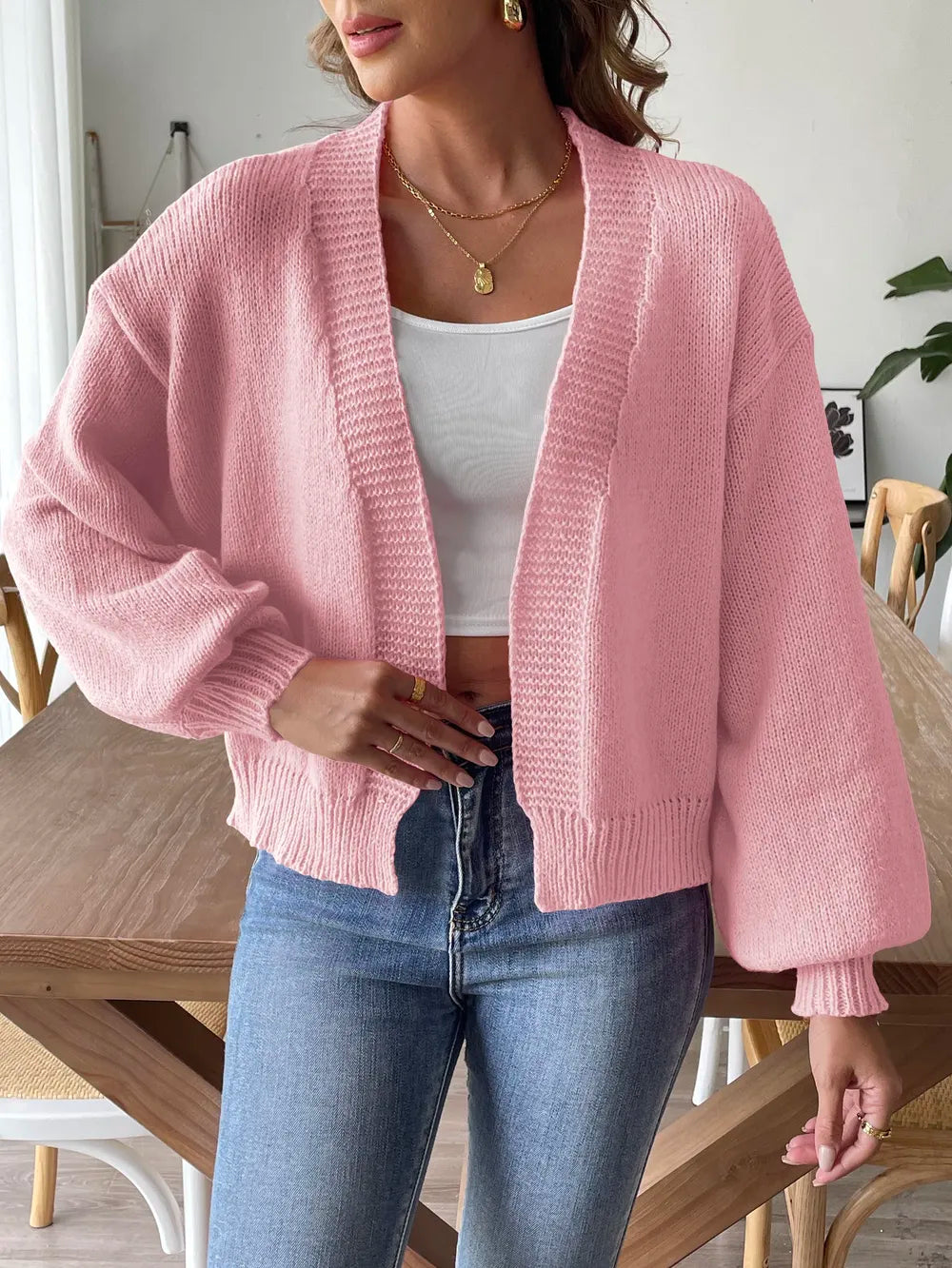 Open Front Long Sleeve Cardigan (15)