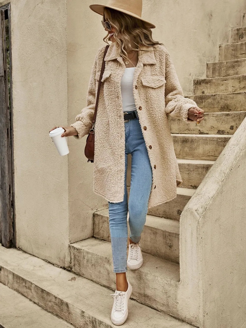 Collared Button Down Coat (14)