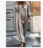 V-neck Print Maxi Dress variant CJNSSYLY06789-Grey-S|CJNSSYLY06789-Grey-5XL|CJNSSYLY06789-Grey-M|CJNSSYLY06789-Grey-L|CJNSSYLY06789-Grey-3XL|CJNSSYLY06789-Grey-XL|CJNSSYLY06789-Grey-XXL|CJNSSYLY06789-Grey-4XL