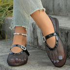 Round Toe Flats Sandals (6)