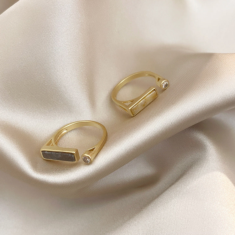 Vintage Design Zircon Marble Ring (3)