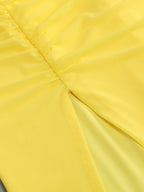 Twist Wrap Chest Solid Color Dress photo 2