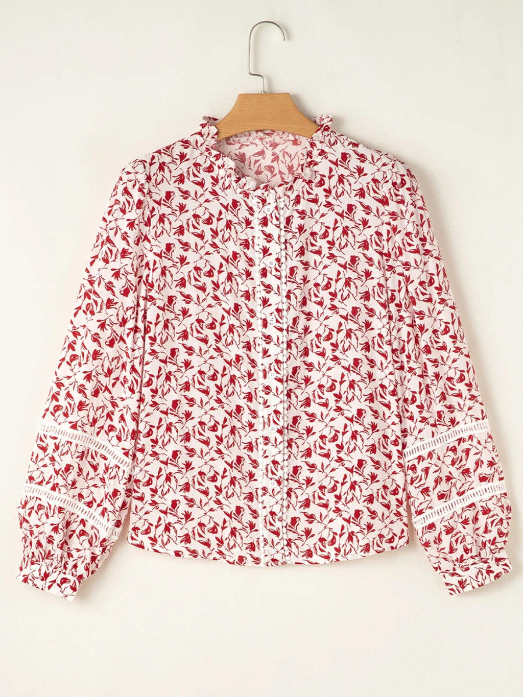 Floral Button Down Long Sleeve Shirt (3)