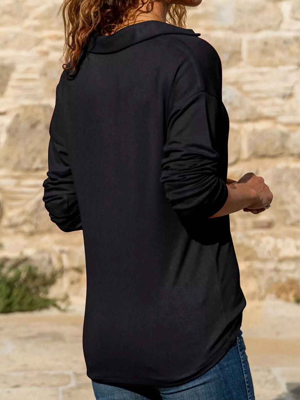 Johnny Collar Long Sleeve Top (5)
