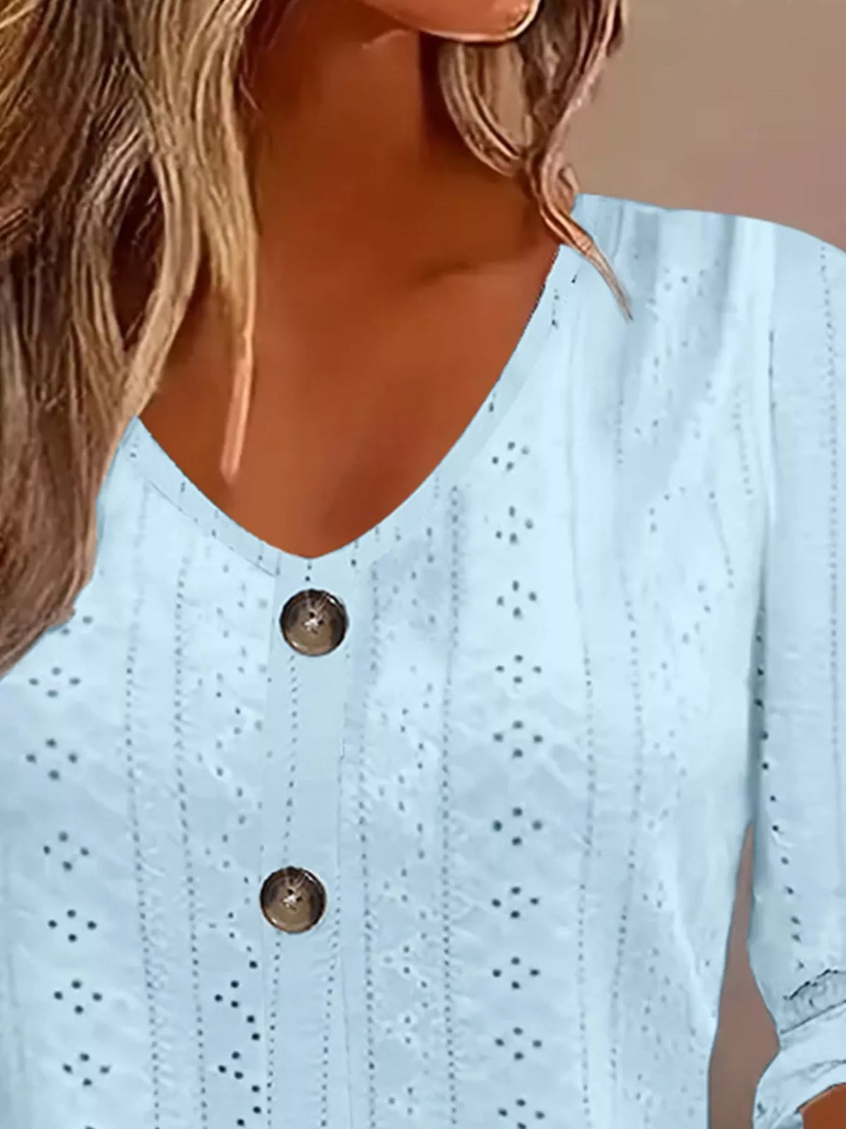 Eyelet Tie-sleeve Detail Top (8)