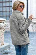 Full Size Lapel Collar Sherpa Coat (31)