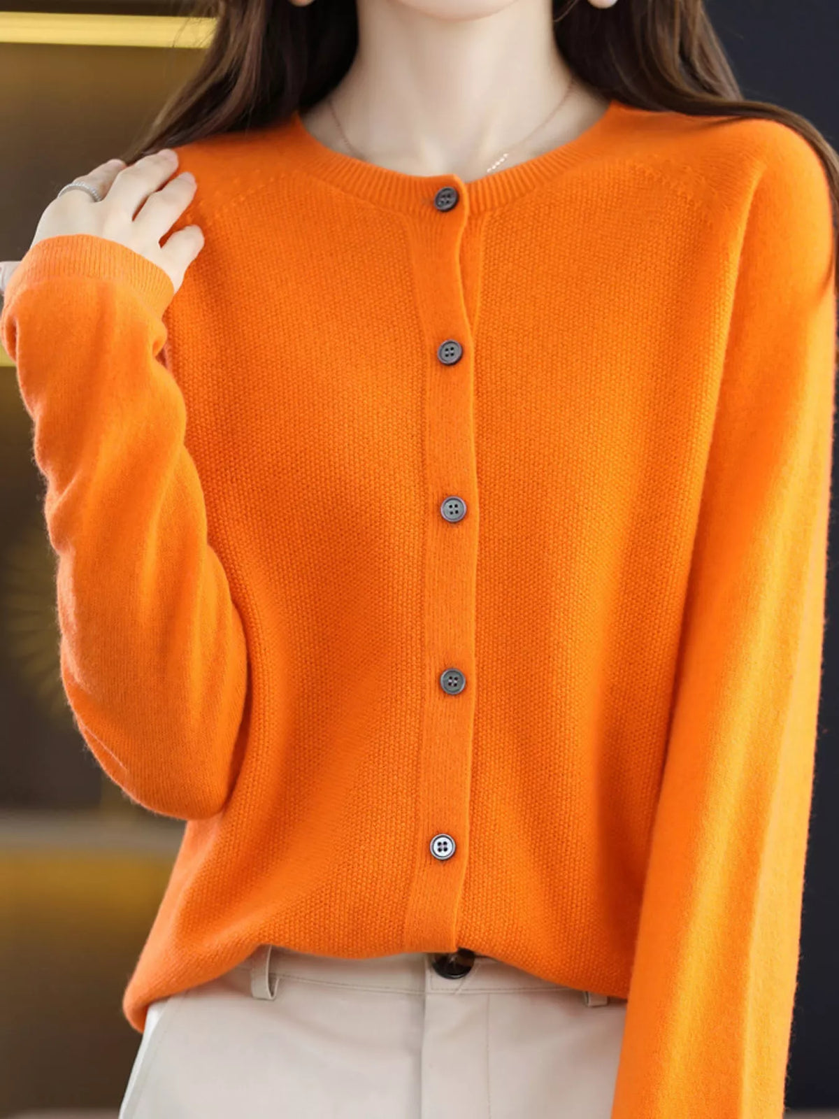 Button-down Long Sleeve Cardigan (26)