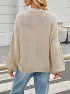 Cable Knit Button-up Cardigan (7)