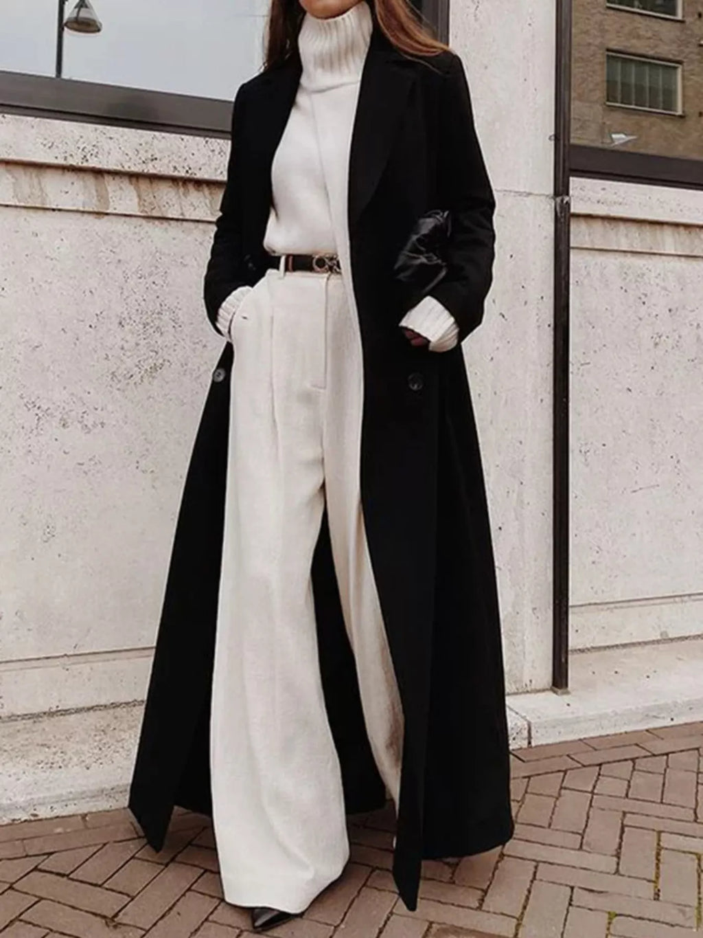 Double-breasted Longline Overcoat (2)