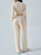 Round Neck Long Sleeve Top Pants Set (3)