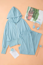 Zip-up Hoodie Pants Active Set (16)