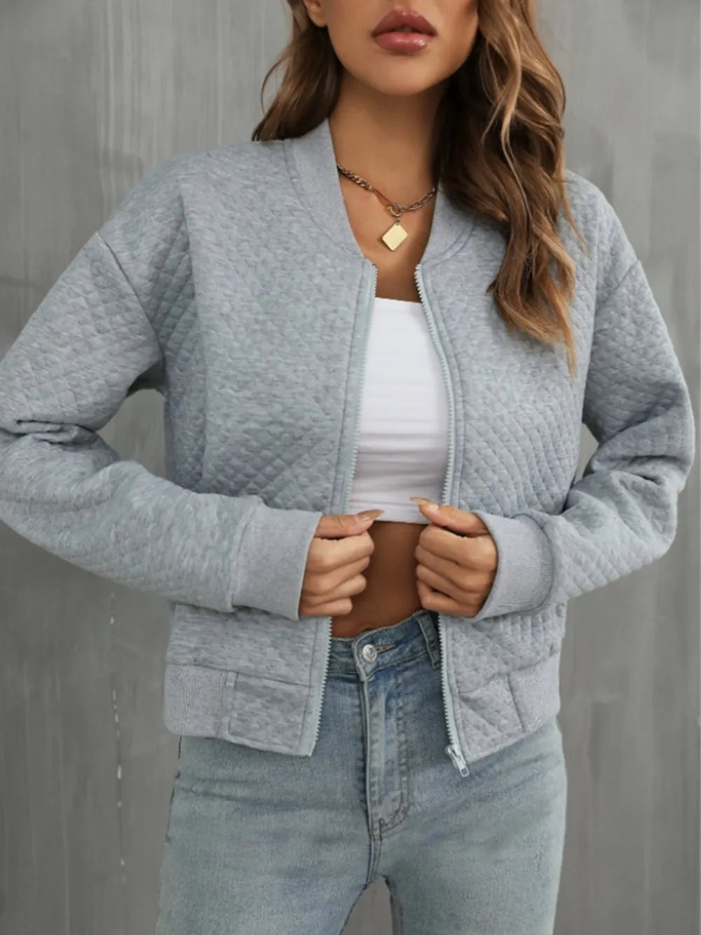Zip Up Long Sleeve Jacket (26)