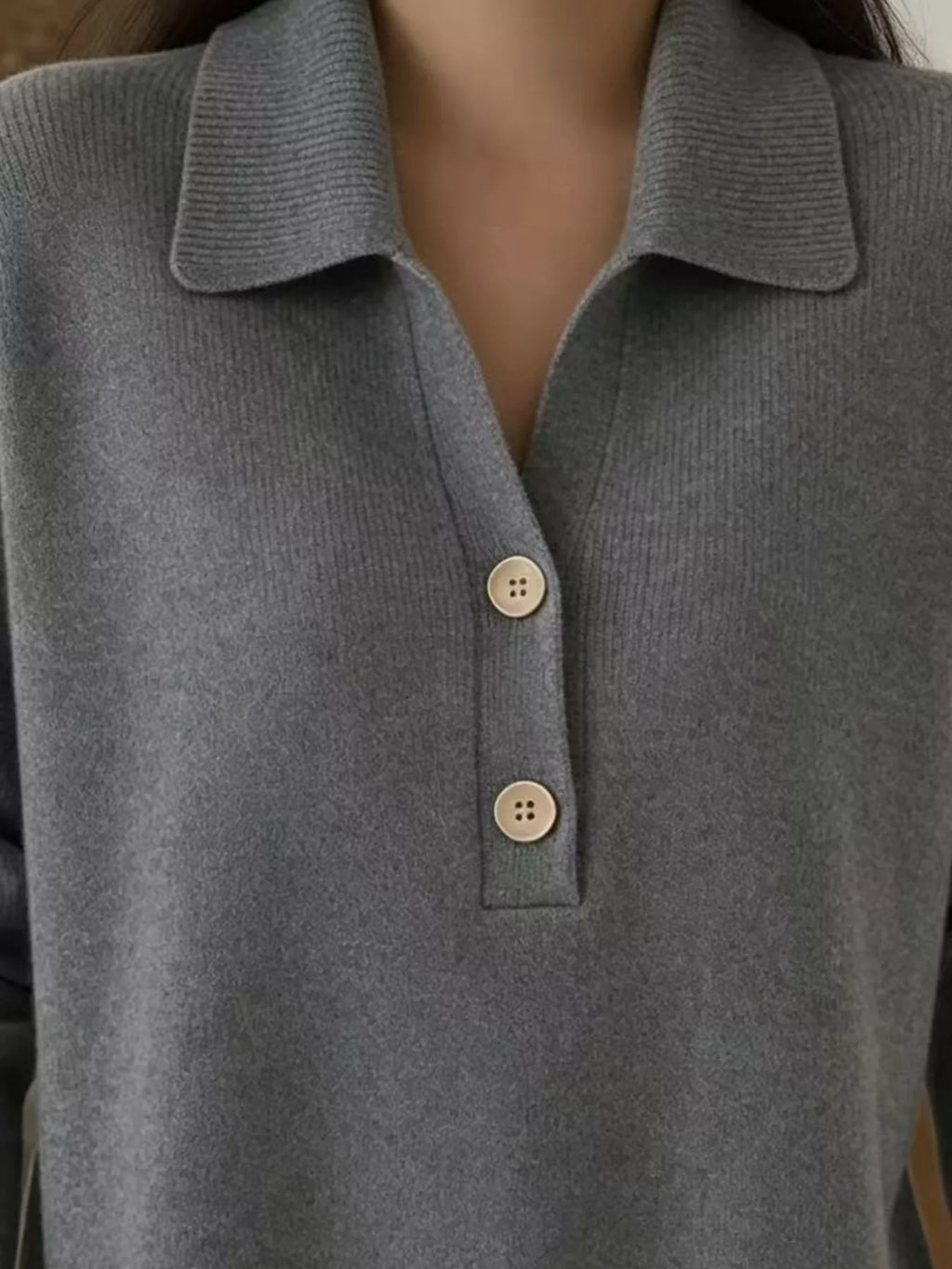 Ribbed Knit Button Detail Sweater (7)