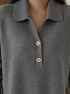 Ribbed Knit Button Detail Sweater (7)