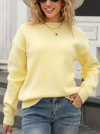 Bow-back Round Neck Sweater (7)