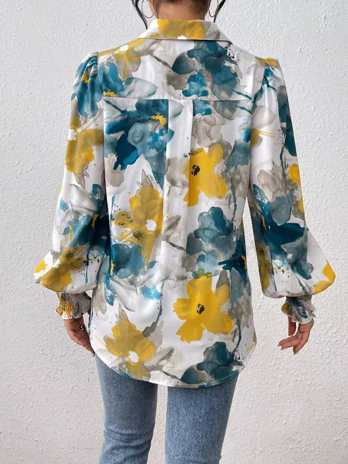 Floral Print Long Sleeve Shirt (6)