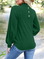 Full Size Mock Neck Long Sleeve T-shirt (14)