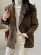 Solid Color Wool Blazer photo 8