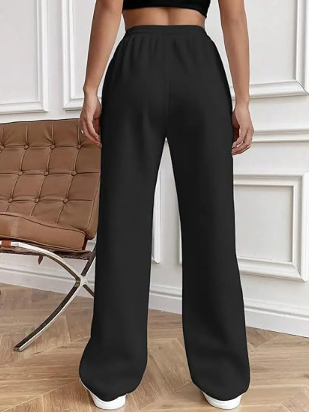 Drawstring Wide Leg Pants Pockets (15)