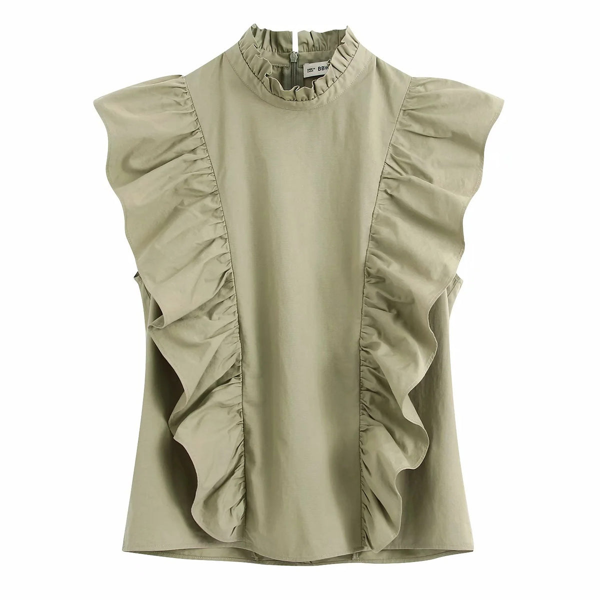 Layered Poplin Shirt variant CJNSSYCS06562-Green-M|CJNSSYCS06562-Green-XS|CJNSSYCS06562-Green-S|CJNSSYCS06562-Green-L