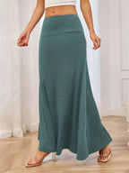 Flowy Maxi Skirt Wide Waistband (18)
