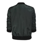 Solid Color Short Vertical Collar Leisure Zipper Jacket photo 1